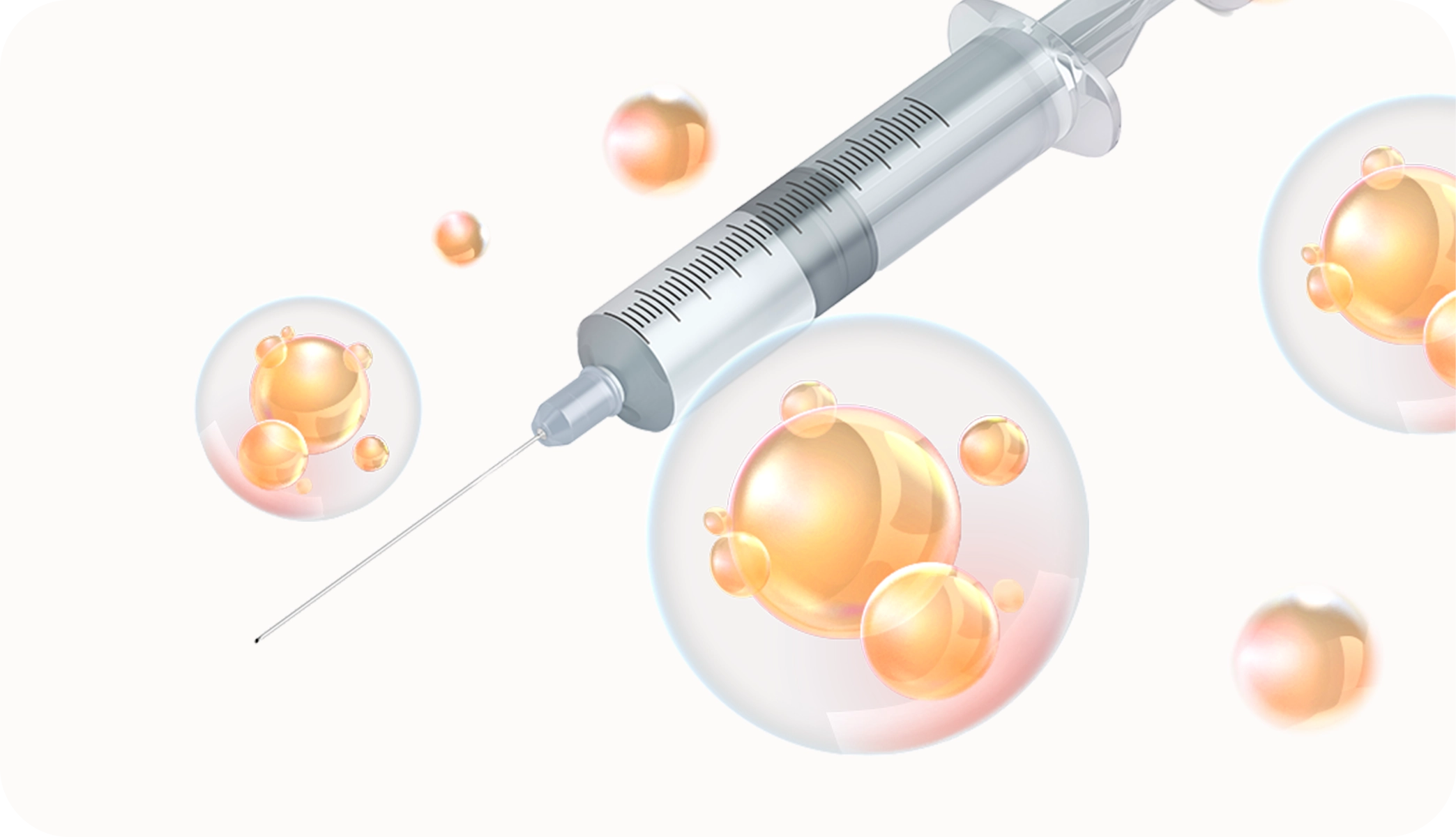 Шприц болон өөхөн эсүүдтэй график дүрслэл; өөх шилжүүлэн суулгах нүүр өргөх мэс заслын концепт дүрслэл.